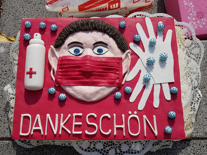 Die Dankeschön-Torte der SPD.