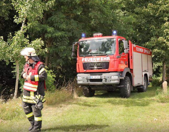 In einem Waldstück bei Süpplingenburg wurde ein Lagerfeuer gelöscht.