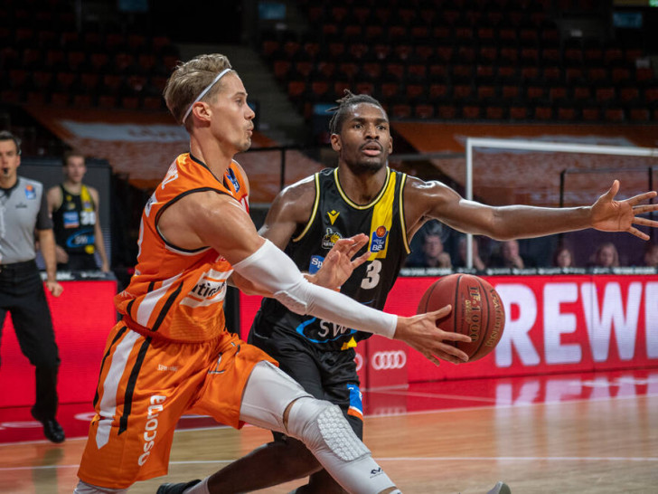 Thomas Klepeisz beim BBL-Finalturnier in München, bereits im Ulmer Trikot.