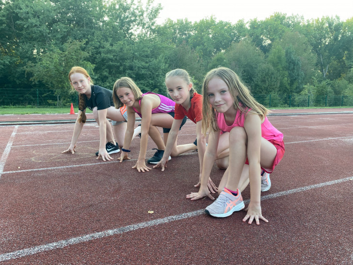 MTV Wolfenbüttel Sportlerinnen in Rüningen: Maja Amelsberg, Hanna Hartmann, Hanna-Marie Edler und Nike Amelsberg (v. li.).