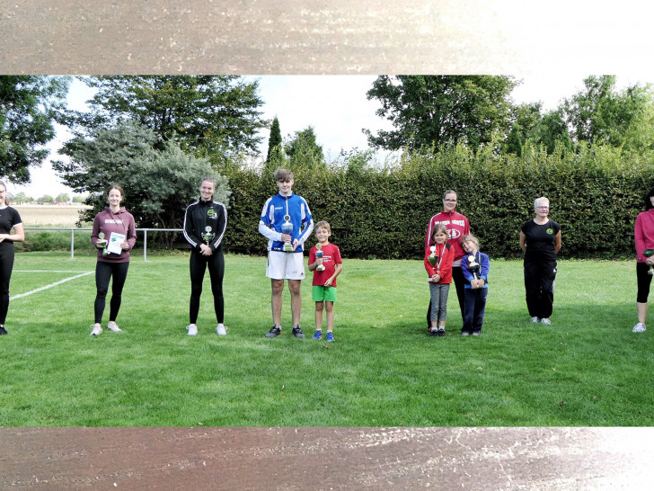 Die Siegerehrung des diesjährigen Sportfestes.