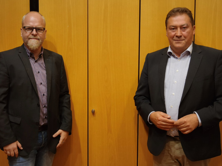 Gemeindeverbandsvorsitzender der CDU Cremlingen Tobias Breske (li.) und CDU/FDP Gruppenvorsitzender Uwe Lagosky im Rat der Gemeinde Cremlingen.