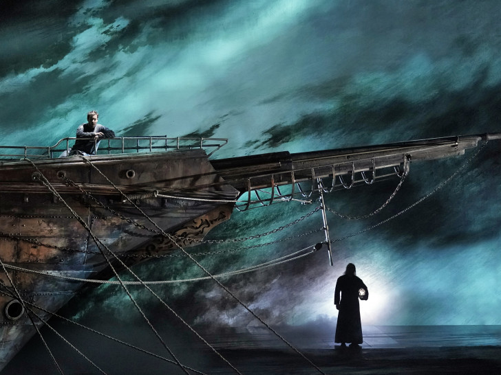 Eine Szene aus "Der Fliegende Holländer".