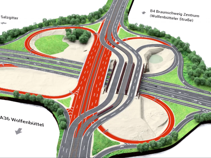 So wird der Verkehr nach Fertigstellung der Behelfsbrücke bis zum Ende der Bauarbeiten im Jahr 2024 geführt. Die Autobahn GmbH hat hierzu auf ihrer Website eine anschauliche Animation erstellt, die den Bau beschreibt. 