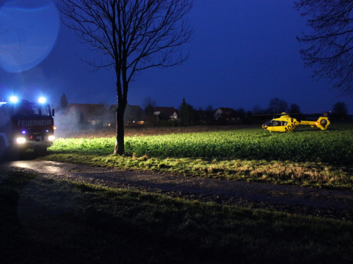 Auch der Rettungshubschrauber wurde angefordert.