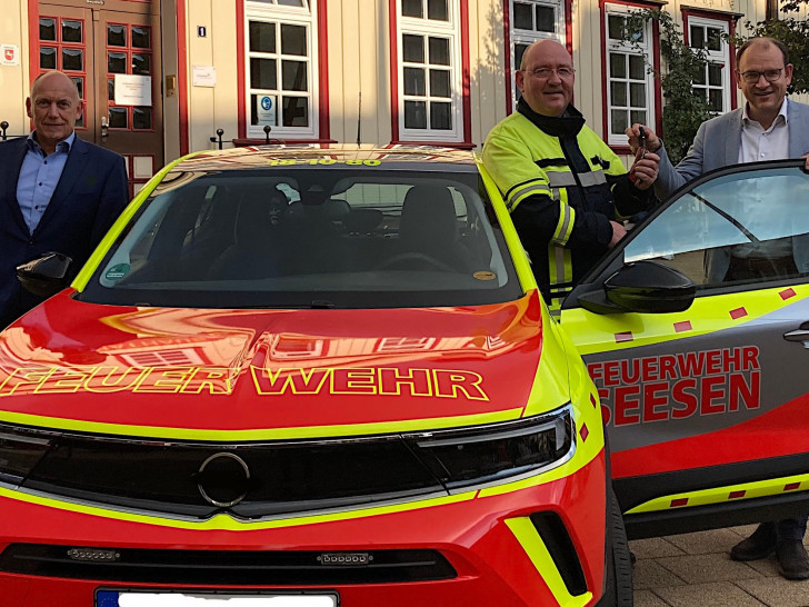 Das neue E-Auto der Feuerwehr in Seesen.