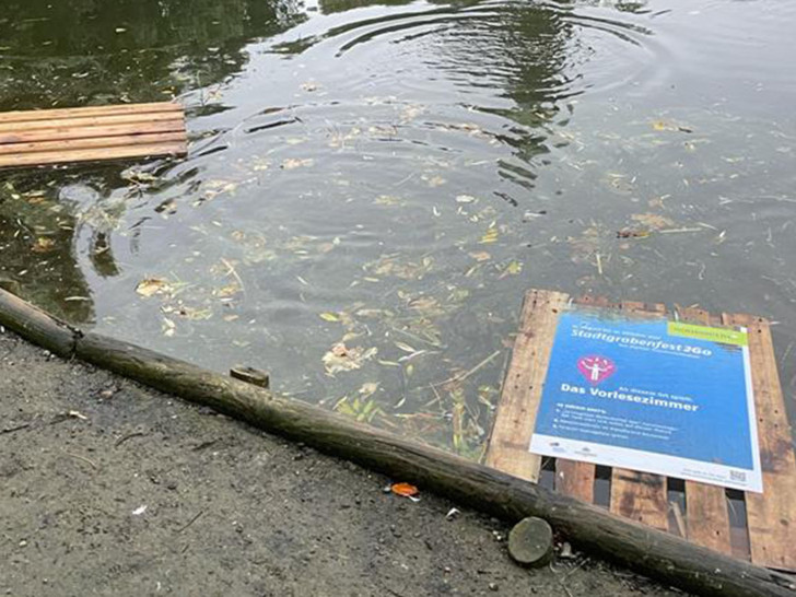 Dieses Schicksal ereilte viele der Plakate für das digitale Stadtgrabenfest.