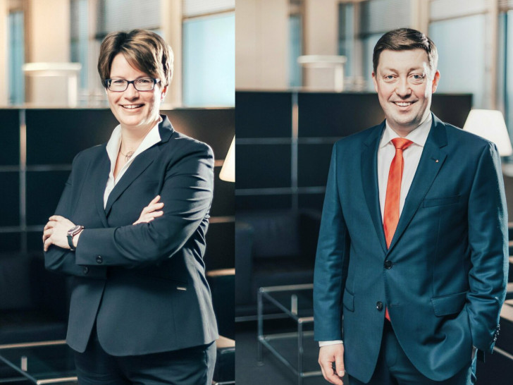 Tanja Dresselmann verantwortet zukünftig den Bereich Retail-Steuerung der BLSK, Lars Dannheim wird Mitte 2022 neuer Vorstand für Privat- und Geschäftskunden der BLSK.