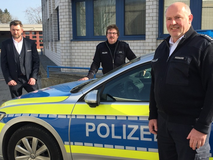 Von links nach rechts: Kriminaloberrat Christian Priebe, Erster Polizeihauptkommissar Michael Huth, Polizeihauptkommissar Lothar Niemann