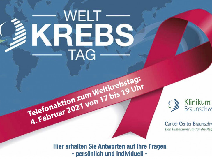 Im Cancer Center Braunschweig wird eine Telefonaktion zum Weltkrebstag angeboten.