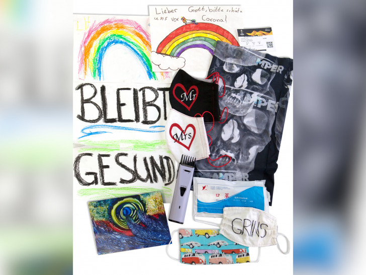 Corona-Objekte aus der Sammlung des Stadtmuseums. 