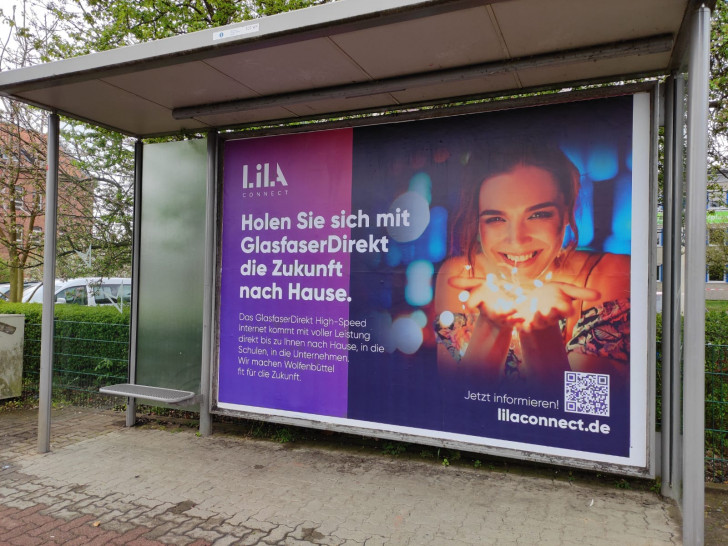 Mit einer groß angelegten Werbekampagne hatte LilaConnect in Wolfenbüttel für den Glasfaseranschluss geworben.
