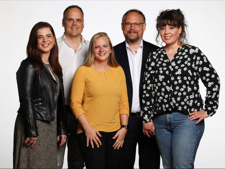 Die Spitzenkandidaten der FDP von links: Kristin Krumm, Marco Meiners, Maike Woelk, Prof. Dr. Thomas Garbe, Verony Reichelt
