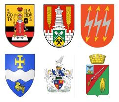 Wappen der Stadt Salzgitter und ihrer Partnerstädte
