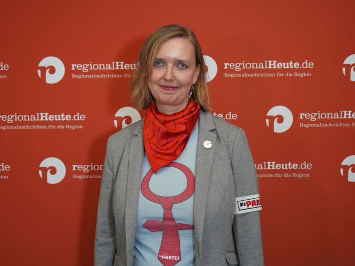 Bettina Kiehne-Weinreich (Die Partei) will Dennis Berger unterstützen.