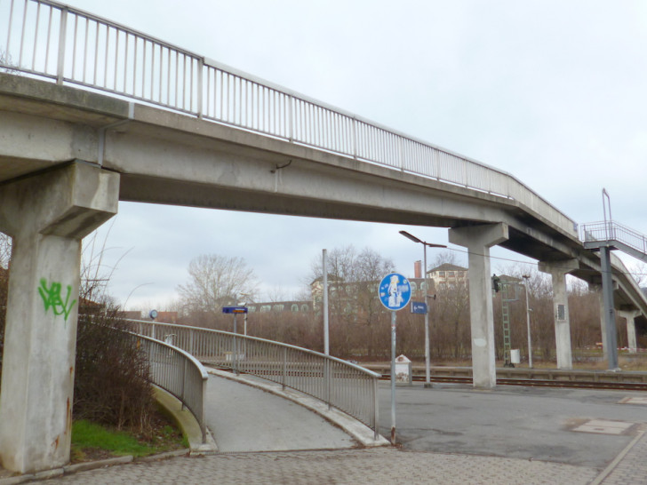 Der Sanierungsfall, die Fußgängerbrücke am Vienenburger Bahnhof.