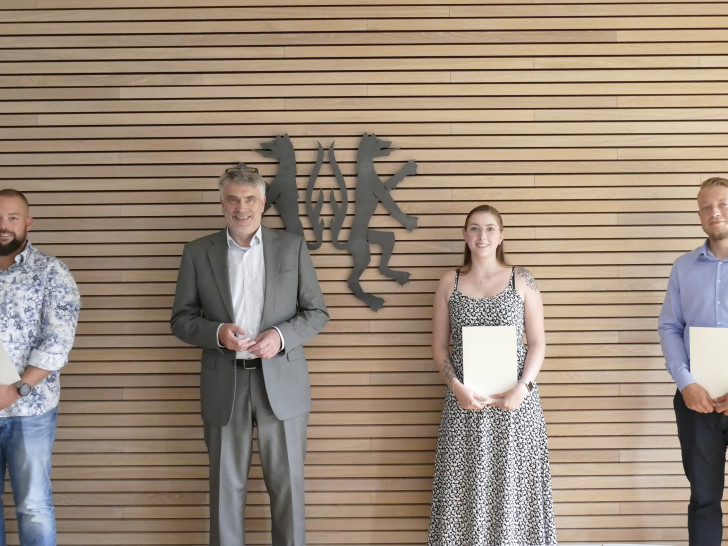 Marcel Trottner, Henning Heiß, Julia Behrens und Matthias Salzmann (v. li.).