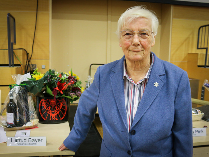 Hiltrud Bayer (79) leitete am Mittwoch ihre letzte Ratssitzung.