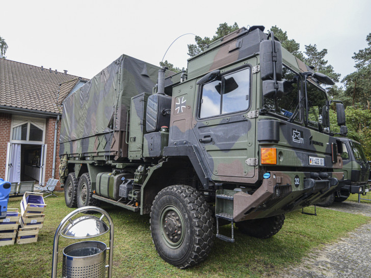 Die MULTI A4 FSA sind die neuen geschützten LKW von Rheinmetall die ein wichtiger Bestandteil der Truppe in Wesendorf sind.