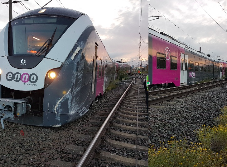 Ein Zug ist in Wolfsburg am Morgen entgleist.