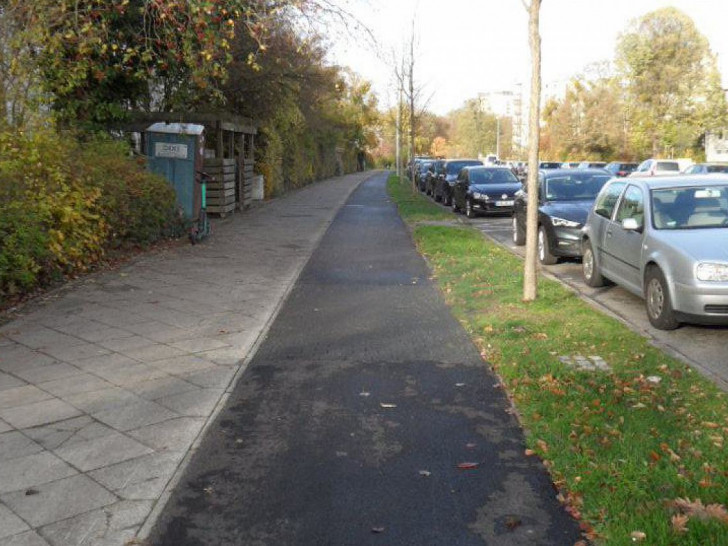 Sanierter Radweg am Hochring
