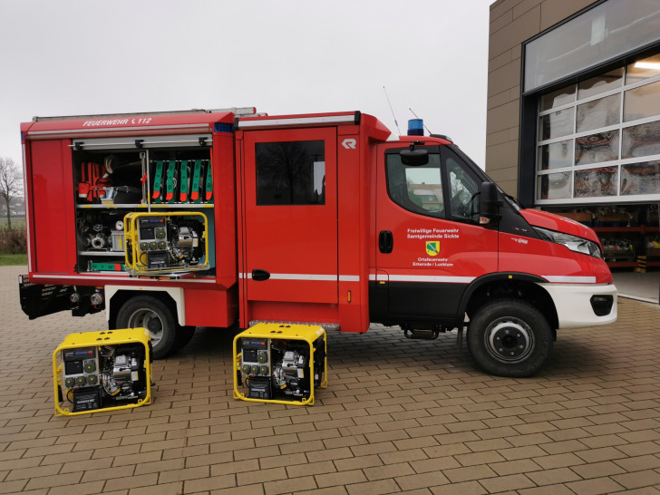 Die Feuerwehren in der Samtgemeinde Sickte erhielten drei Notstromaggregate.