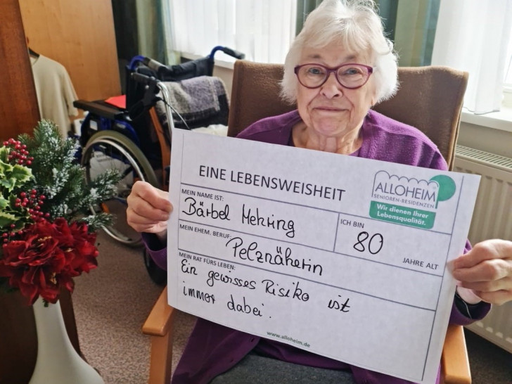 Die Aktion Lebensweisheiten läuft auf der Facebook Seite der Alloheim Senioren-Residenz „Brunswik“ täglich bis zum 28. Februar mit neuen Beiträgen der Bewohner.   