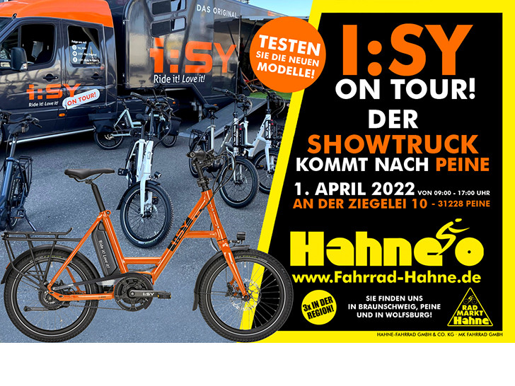 I:SY on Tour: Der Showtruck kommt am 1. April nach Peine.