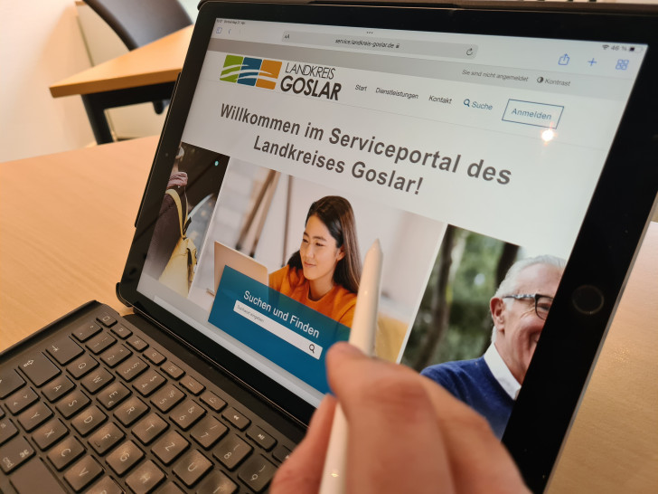 Am 25. April geht das Dienstleistungsportal des Landkreises Goslar online. 