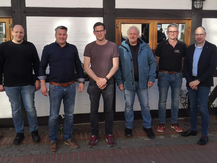 Mathias Fuhlbohm, Christian Henning, Stephan Lüthe, Andreas Bona, Thomas Hillebrecht und Andreas Krehl (v. li.). Es fehlt Thomas Brade.