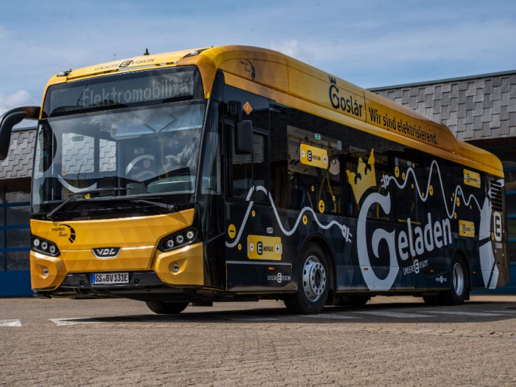 Der neue E-Bus in Goslar.