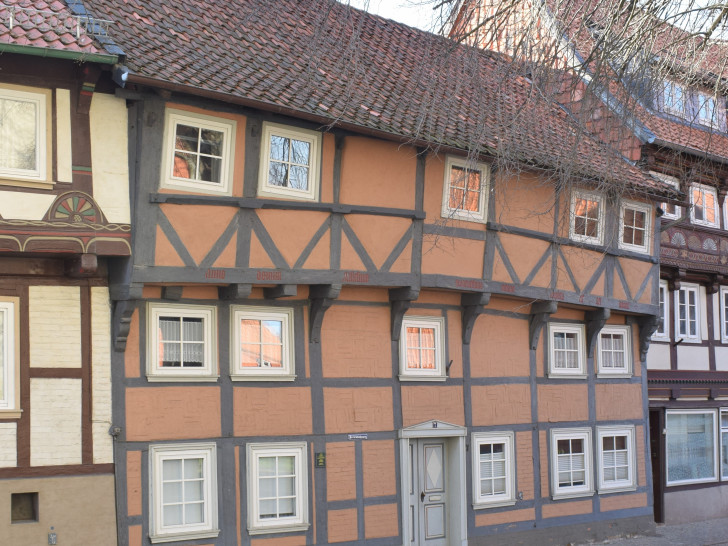 Wasserstraße 7 in Hornburg, 1508, und damit das älteste sicher datierte Haus der Stadt Hornburg.