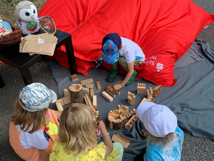 Auf dem Entdeckertag in Hannover können Kinder ihre Fantasie spielen lassen.