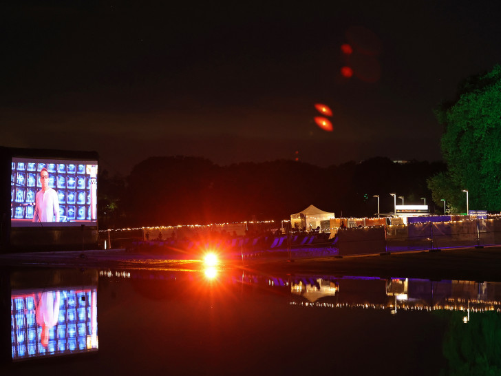 Open-Air-Kino am Allersee.