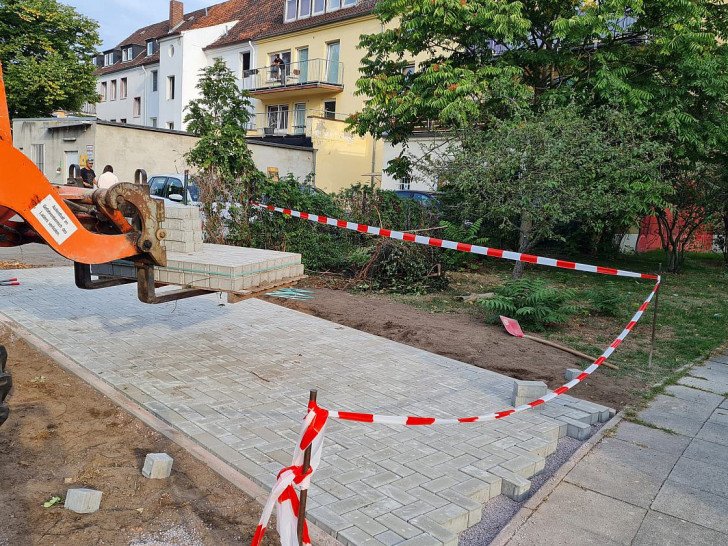 Zuwegung zur Wolfsburger Tafel in der Kleiststraße 35