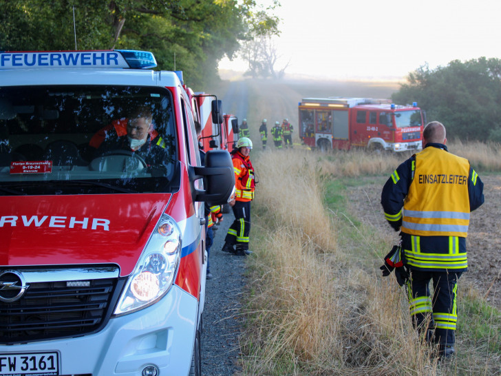 Übung der Feuerwehr in Groß Flöthe.