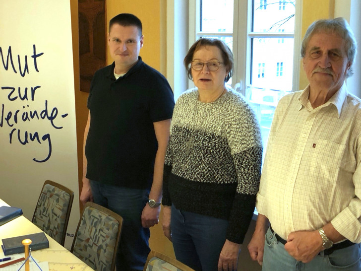 Thiemo Lohmann, Ursula Fischer und Siegfried Neumann (v. li.).