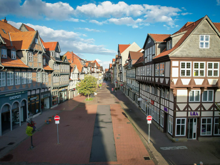 Die Fußgängerzone von Wolfenbüttel wird weiter saniert.