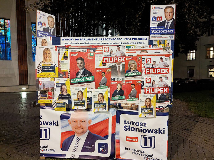 Wahlplakate in Polen (Archiv)