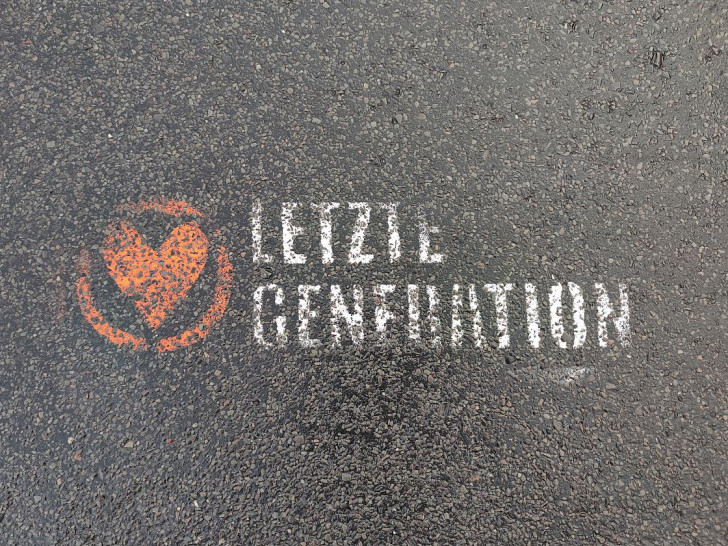 Logo der Letzten Generation am 28.10.2023