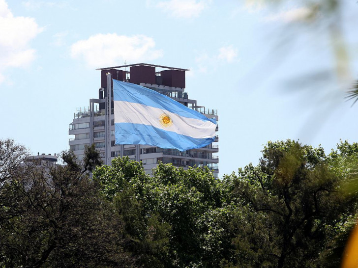Fahne von Argentinien (Archiv)