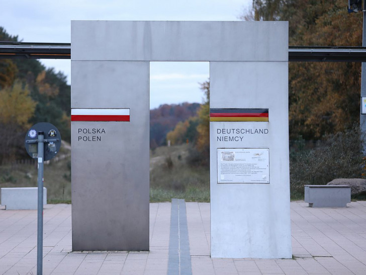 Grenze zwischen Deutschland und Polen am 04.11.2023