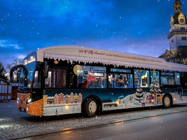 Der Weihnachtsbus wird unter anderem in Wolfenbüttel unterwegs sein.