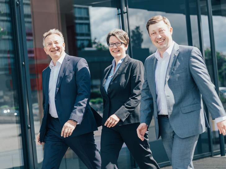 Dr. Ingo Lippmann, Tanja Dresselmann und Lars Dannheim (v. li.) sind ab 1. Januar das neue Vorstandsteam der Braunschweigischen Landessparkasse.