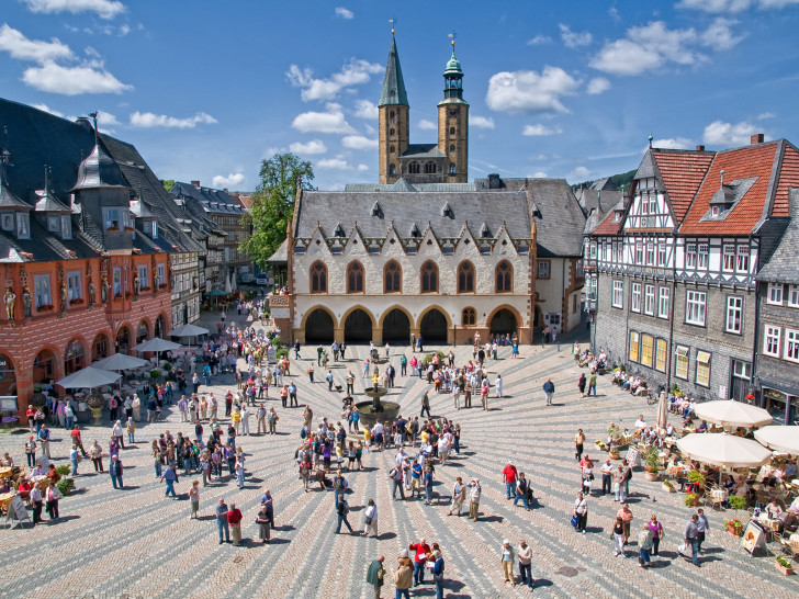 Der Marktplatz in Goslar.