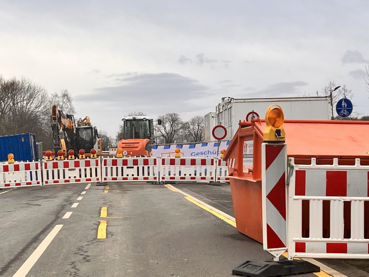 Baustelle Brücke Vienenburg. Archivbild