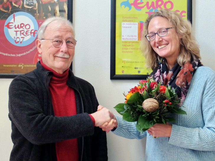 Karl Ermert mit Petra Penning.