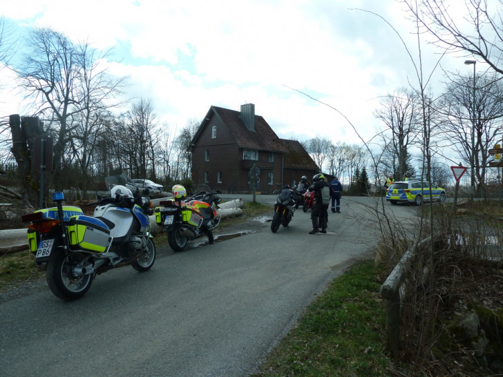 Die Polizei kontrollierte Motorradfahrer im Harz.