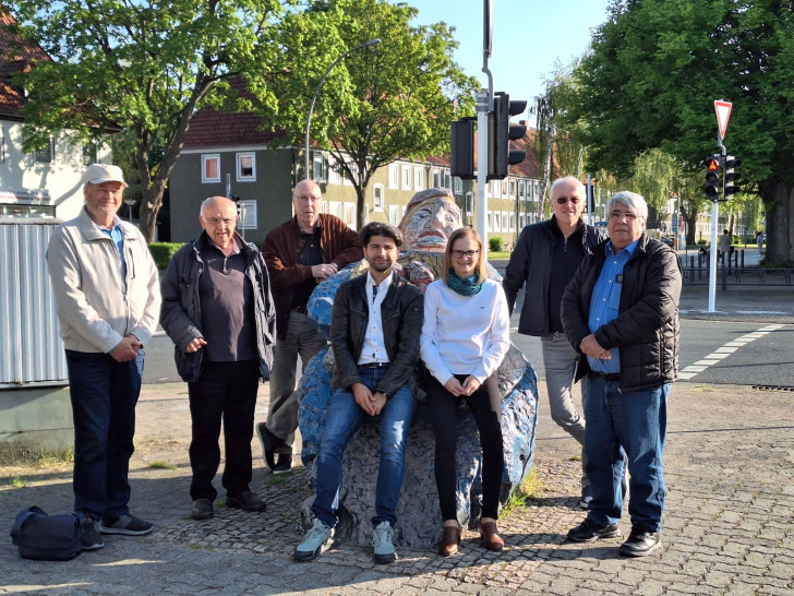 Dieter Kömpel, Hartmut Elbnick, Peter Zielinski, Abdulbaki Ay, Sylvia Pogrzeba, Rainer Dworog und Muzaffer Perik (v. li.).