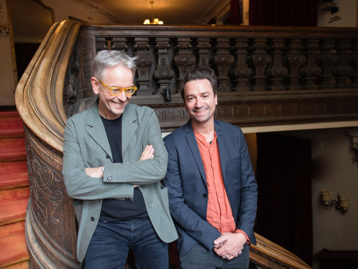 Oliver Reese (Berliner Ensemble) und Dirk Lattemann (Scharoun Theater Wolfsburg).